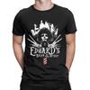 Edward Salon und Topiary Scherenhände Herren T-Shirt Vintage T-Shirt Kurzarm Rundhals T-Shirts Reine Baumwolle Party Tops