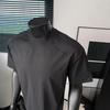 Herre Atletisk T-shirt Åndbar Hurtigtørrende Tee med Skuldernet Indsats Løstsiddende Rund Hals T-shirt til Sommer Træningscenter Fitness Træning