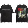 Vintage Washing T Shirt Bad Bunny DeBi TiRAR MaS FOToS DTMF T-shirt Men Fashion Cotton Wash Tshirts Male Hip Hop Gothic Tees