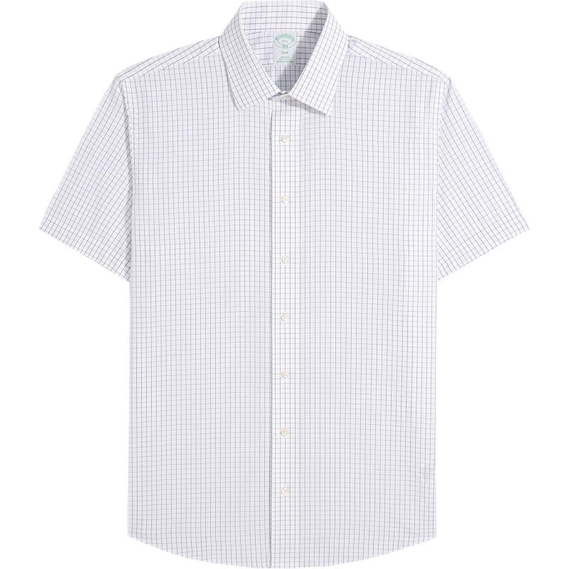 Brooks Brothers Men s Easy-Care Jacquard Cotton Dress Shirt S 15H