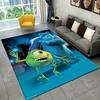 1pc Monsters University Pattern Area Rug Soft Flannel Floor Mat for Living Room,Office,Bedroom and Carpet,Sofa Coffee Table Floor Mat