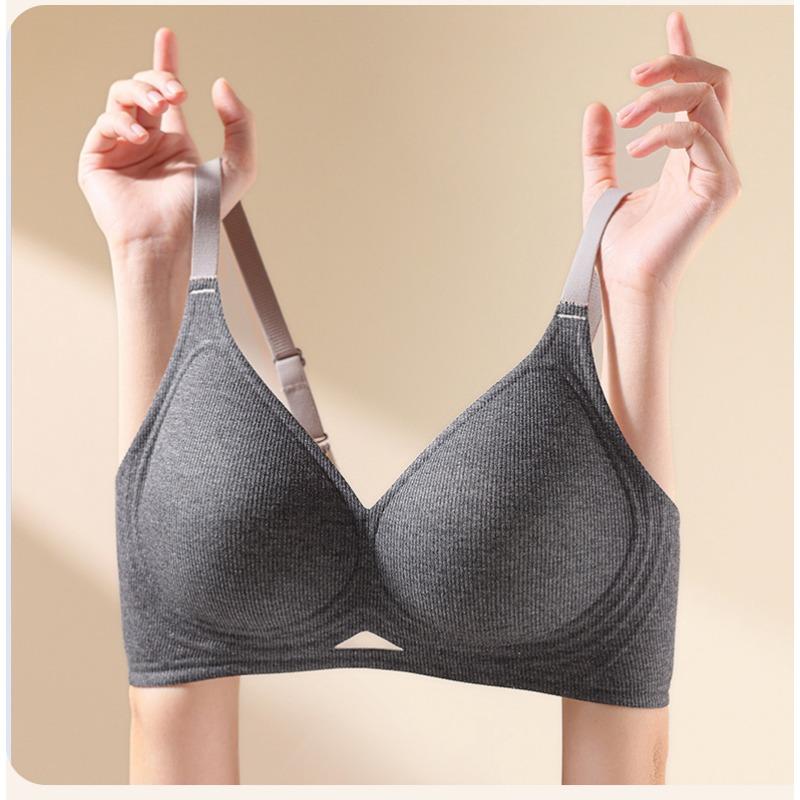 Plus Size Women S Seamless Hollow Out Jelly Cup Support Bra