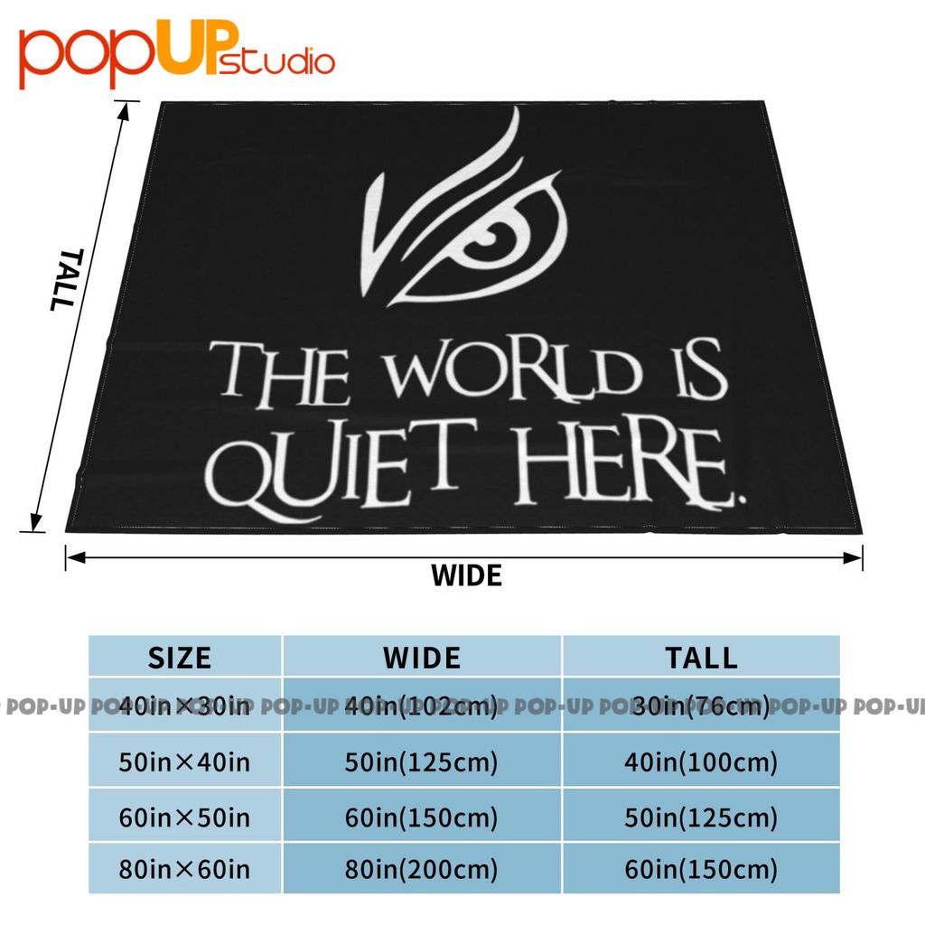 The World Is Quiet Here Ultra-Soft Blanket Quilt Winter Sofa Cover Bed Covers