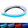 Ultra-Thin Daytime Running Light & Flowing Turn Signal Strip - Soft Silicone, White & Yellow Light with Scanning Start Style