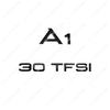 Chrome Glossy Black ABS Numbers Letters Emblem for 60s A1 TDI TFSI 30TFSI 35TFSI 40TFSI Car Sticker Rear Trunk Logos60
