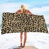 1 Stück Leopardenmuster Handtuch Sport Schnelltrocknend Saugfähig Camping Handtuch Weich Leicht Fitnessstudio Schwimmen Yoga Strandtuch
