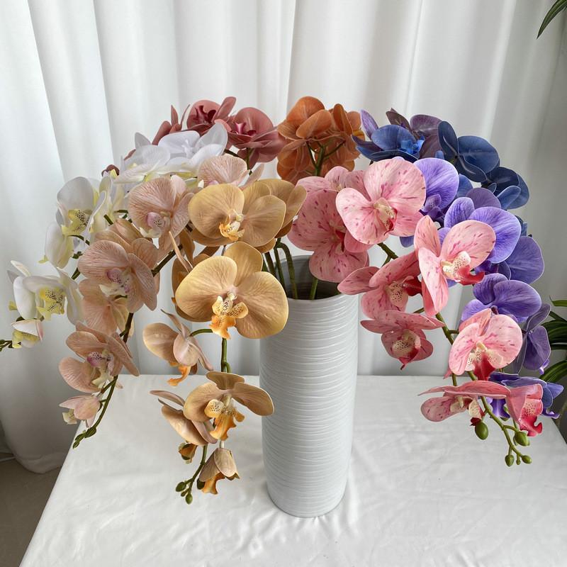 3d Phalaenopsis French Artificial Flowers For Wedding Decor Home Hotel Display