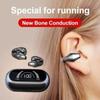 1Pair Wireless Ear Clip Bone Conduction Headphones Bluetooth Wireless Clip On Open Ear Headphones Earbuds Earclip Bone Conduction Earbuds Head Set