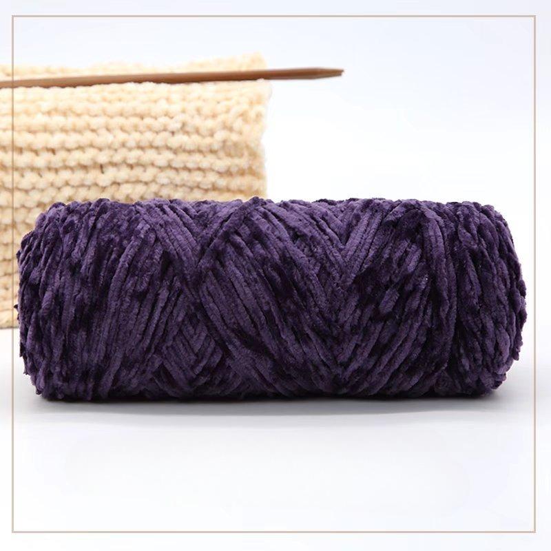 500g Chenille Soft Velvet Yarn Cotton Wool Yarn Crochet Yarn DIY Handmade Scarf Sweater Coat Blankets for Knitting Crafts