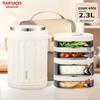 TAFUCO 316L Stainless Steel Insulated Lunch Box - 4-Tier, 2.6L