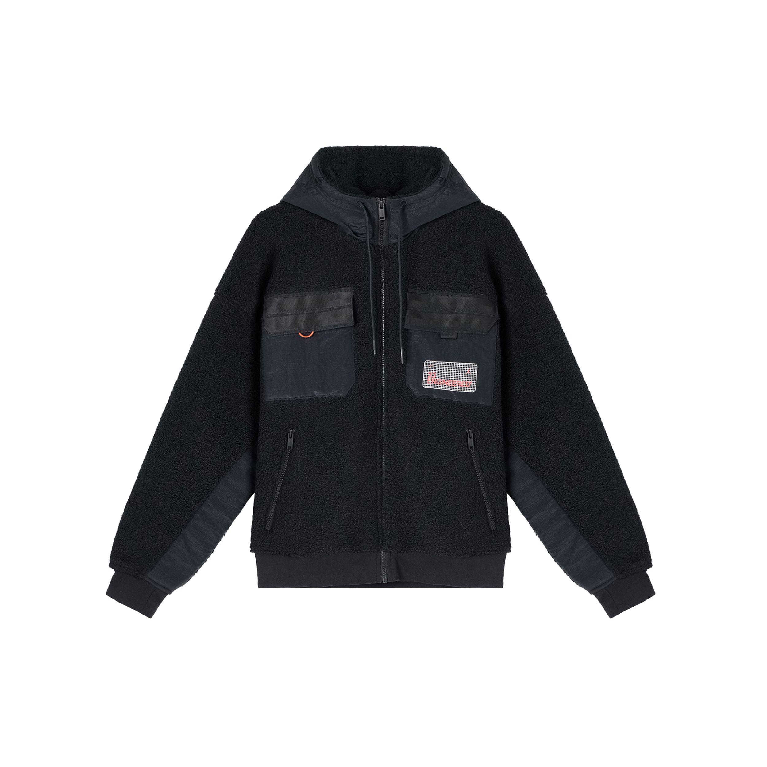 

Флисовая ветрозащитная ветрозащитная теплая куртка с капюшоном Jordan Full Zip, мужская верхняя одежда, черная CT3555-010 XXXL