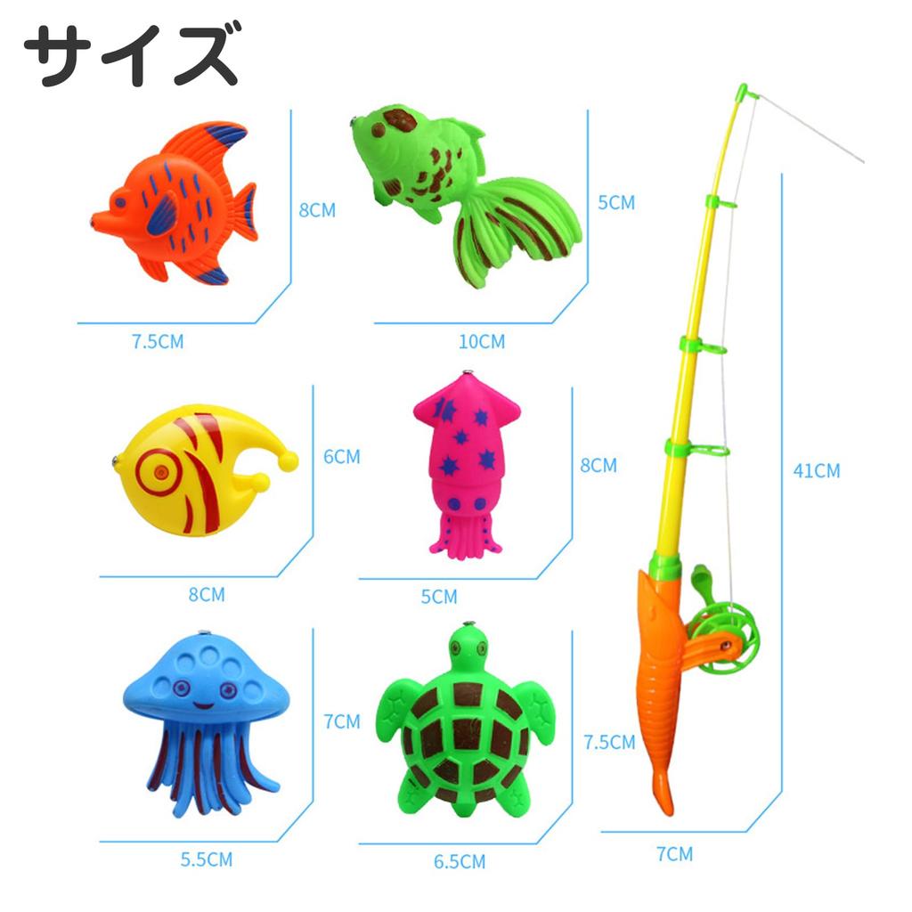 JVILEX Water Fishing Toy Game Fishing Toy for Boys and Girls 15 Pieces [Used]