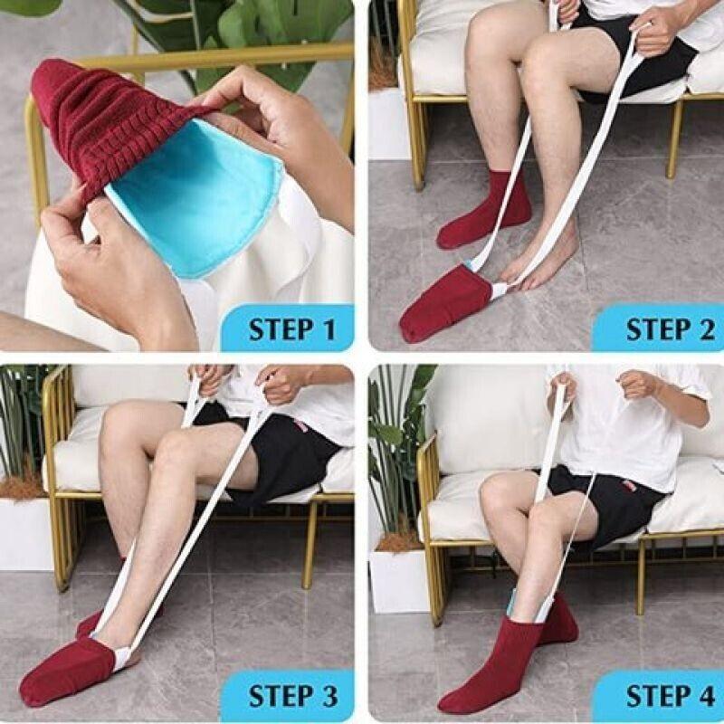 Sock Threader Easy On Off Sock Aid Tools For Elderly Socks Helper No Bending