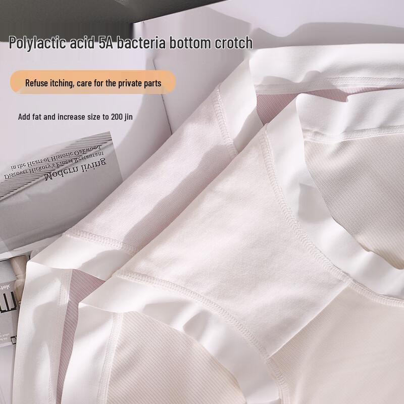 LANGSHA Women's Plus Size Ice Silk High-Waist Tummy Control Briefs (3-Pack)