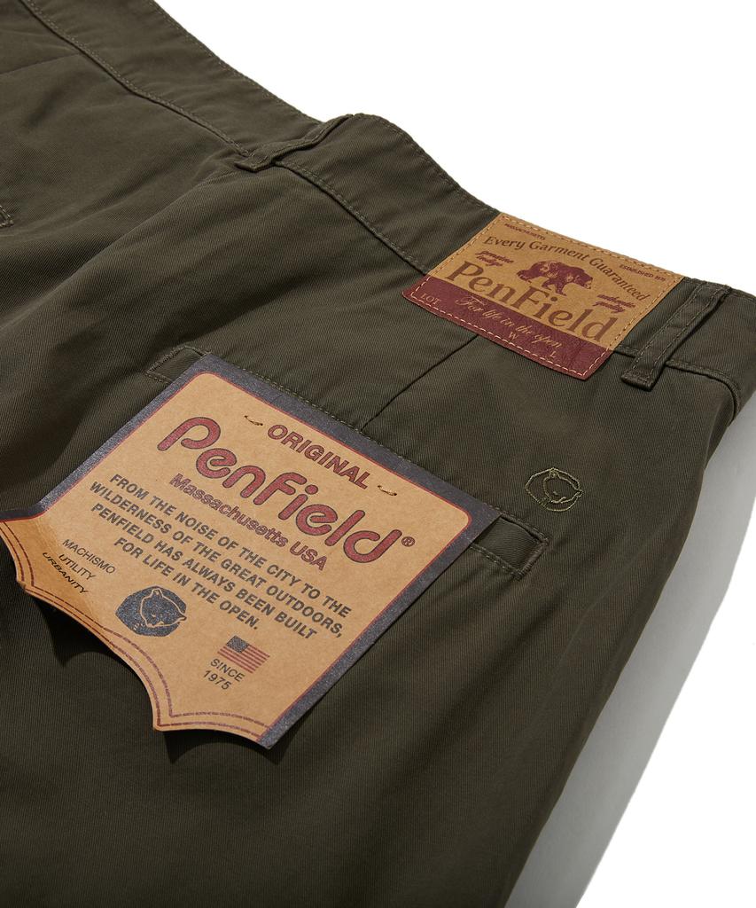 PENFIELD Barrel Cotton Pants Olive_Fs1Wp02U