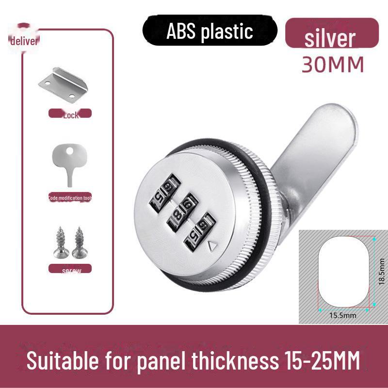 Zinc Alloy Mechanical Combination Cam Lock for File Cabinets, Electrical Boxes & Mailboxes