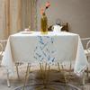 Cotton And Linen Art Tablecloth Water And Oil Proof Tassel Lace Tablecloth ,Suitable For Desk And Table Decoration