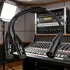 XLR Cable Professional XLR 4Pin To Double 3Pin XLR Splitter Cable For Studio Recording & Live Performances 50Cm