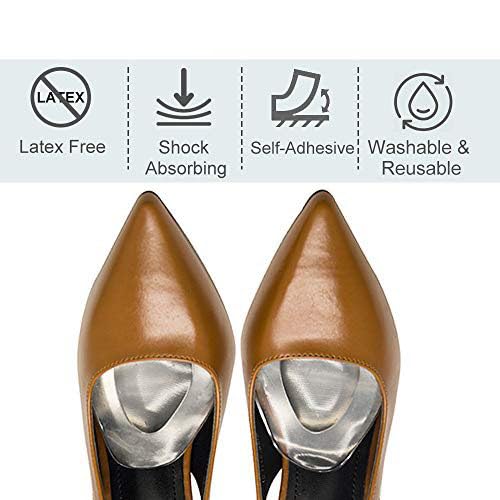 6-Piece Foot Protection Pads, Foot Supporters, Metatarsal Pads, Pain Relief, Sole Cushion, Toe Relief, for Left and Right Feet