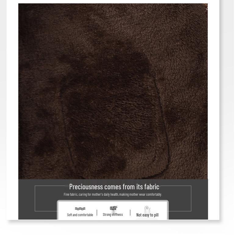 Plus Size Winter Sheepskin Fleece Jacket for Middle-Aged & Elderly Women