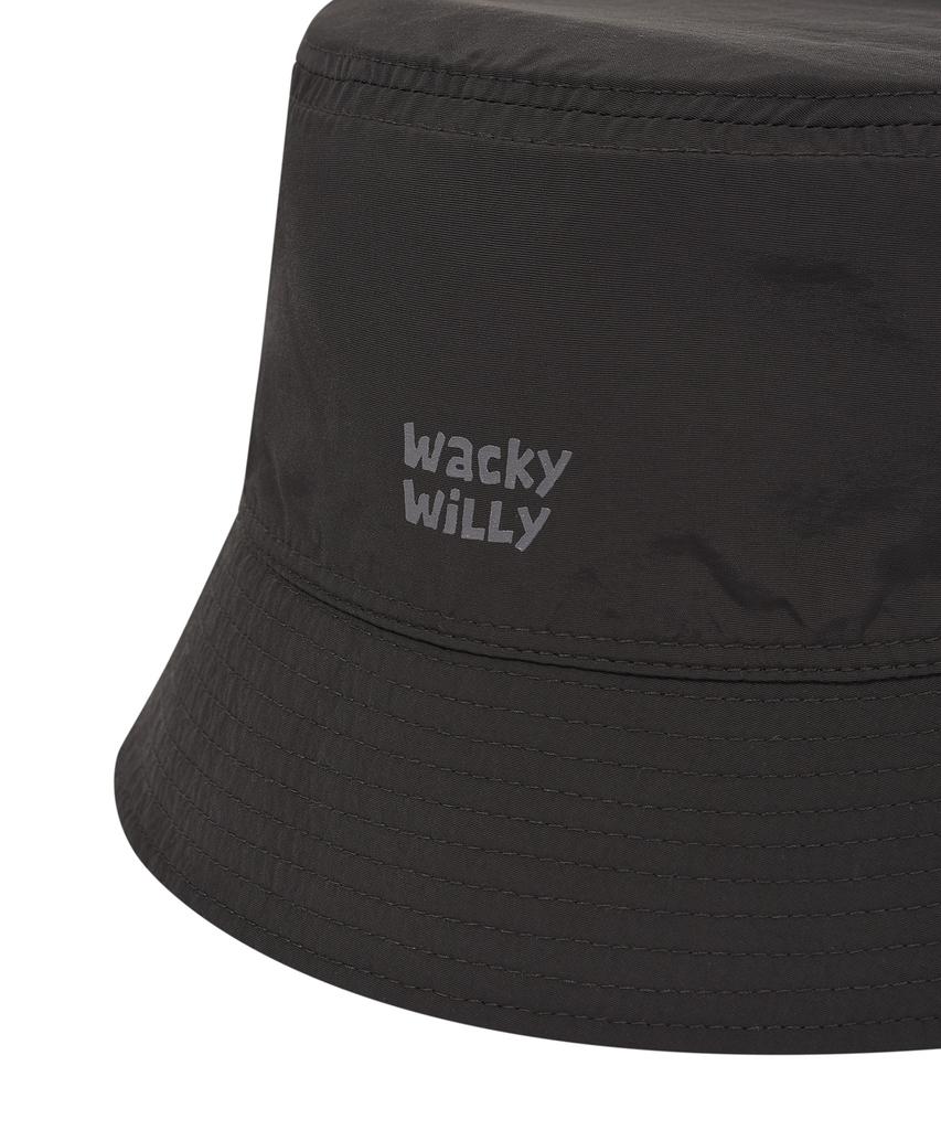 WACKY WILLY Hand-Drawn Reversible Bucket Hat Khaki