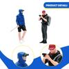 2 Pieces 1:64 Scale Figures Tiny People Model Diorama Scenery Resin Hiking Climbing Figurines