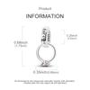 Charm Bead Charms Authentic Copper Marriage Ring Pink Zircon Bead Charms Compatible With Bracelets Women Jewellery Diy Fine Gift Accessory