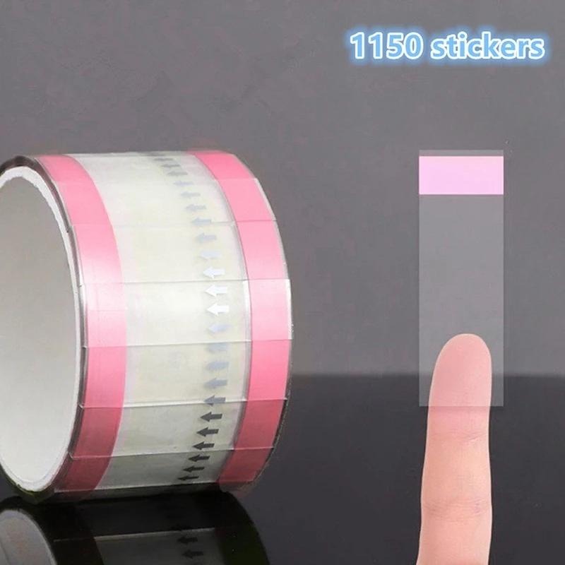 

Simple Pure Transparent Index Stickers Color Label Stickers DIY Sticky Notes Office School Supplies рожевий