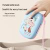 Portable Baby Bottle & Nipple Cleaning Brush Set with Drain Rack and Storage Box