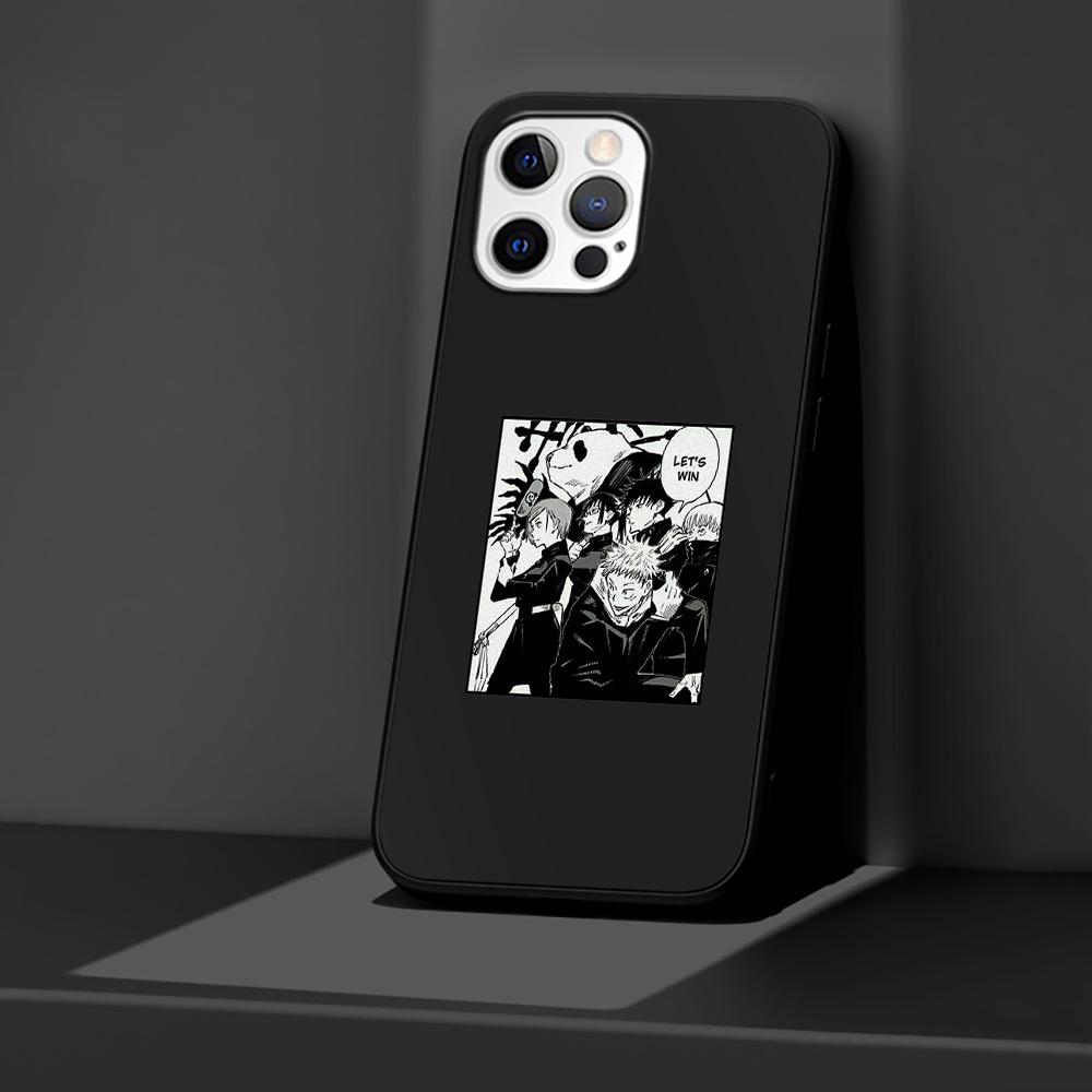 

Чехол для телефона Apple iPhone 14 11 13 Pro Max 12 Mini XR 7 8 + SE 2020 XS 6 6s Plus 5 5s Cool Jujutsu Kaisen силиконовый черный чехол iPhone 14 Pro Max