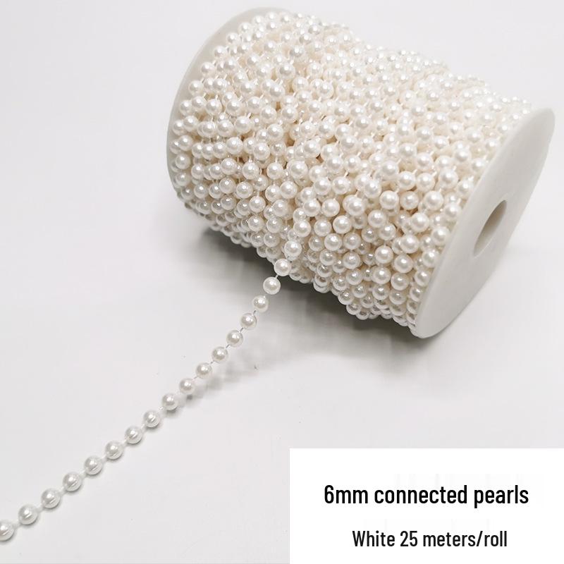 Double-Line Pearl Sunflower Snowflake Beads DIY Decoration