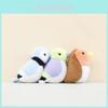 Adorable Plush Bird Keychain Cartoon Parrot Doll For Bags And Keys In Cute Colors