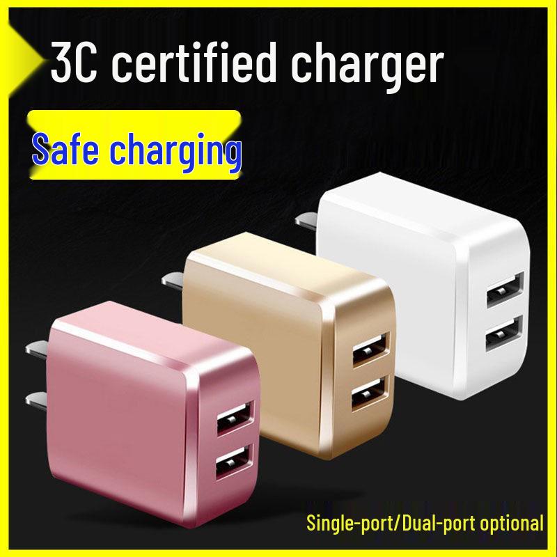 

5V 2A USB Charger for Android, Apple, Vivo, Huawei - 3C Certified Fast Charging Head Black [Single Port]