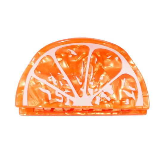 

Hair Claw Fruit Design Back Head Shower Clip Medium Size Shark Hair Claw Non-slip Versatile Hair Accessory B