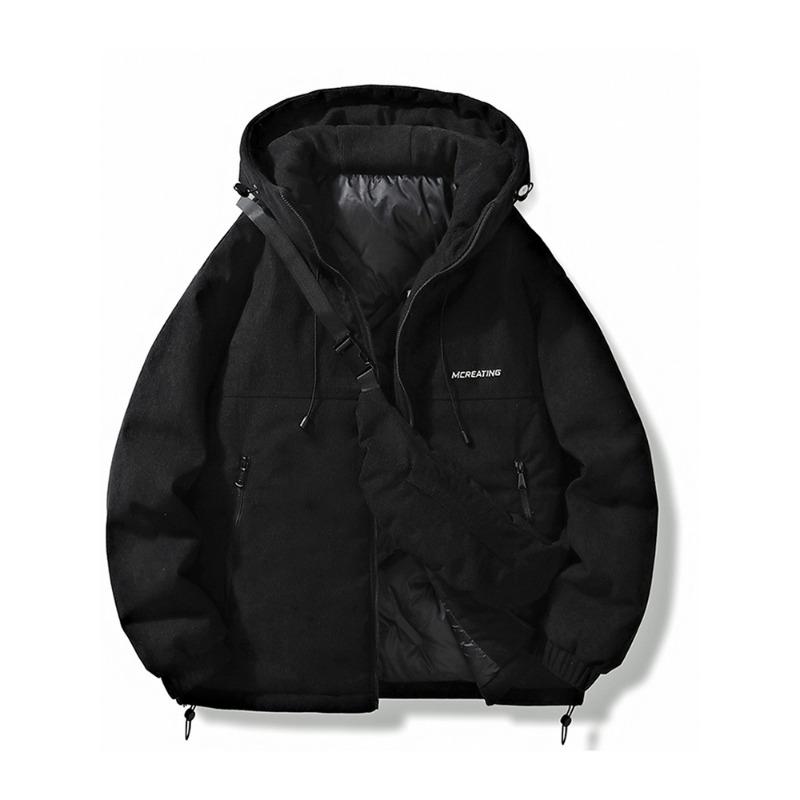 

Белая куртка-пуховик мужская с капюшоном утолщенная вельветовая куртка-пуховик с рюкзаком с капюшоном модная повседневная универсальная рубашка 4XL