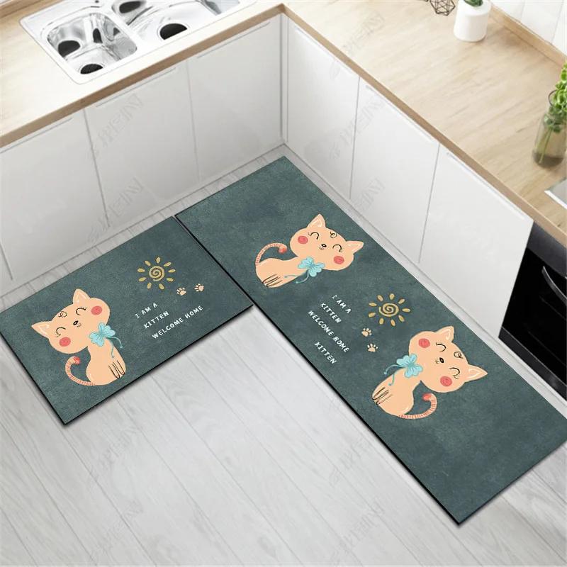 Moderne Küchenbodenmatte Wohnzimmer Schlafzimmer Dekor Teppich Zuhause Flur Eingang Fußmatte Balkon Badezimmer Tür Rutschfester Fußteppich