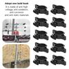 50pcs Electric Fence Insulators Pulse Electric Fence Terminal Rod Insulators with 3.2cm Hole for Farm
