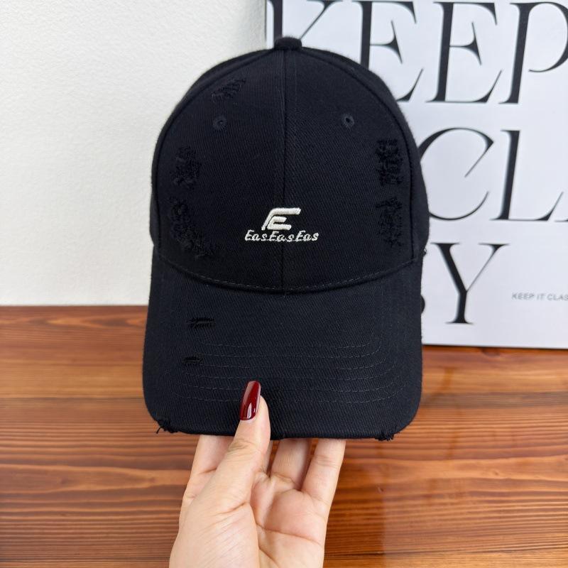 Hat Female Street Hole Baseball Cap Trendy Brand Letter Embroidery Versatile Casual Couple Cap Male
