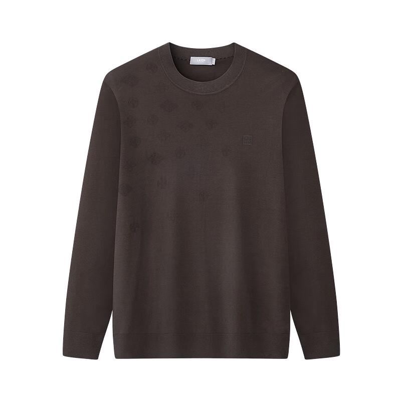 Laikesidun Men's Round Neck Stretch Long Sleeve Knit Sweater