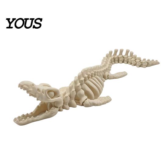 Aquarium Dinosaur Skeleton Decor Fish Tank Decoration, 3D Printed Dino Bone Environment Enhancer Body Model Figurine for Aquarium, Landscaping