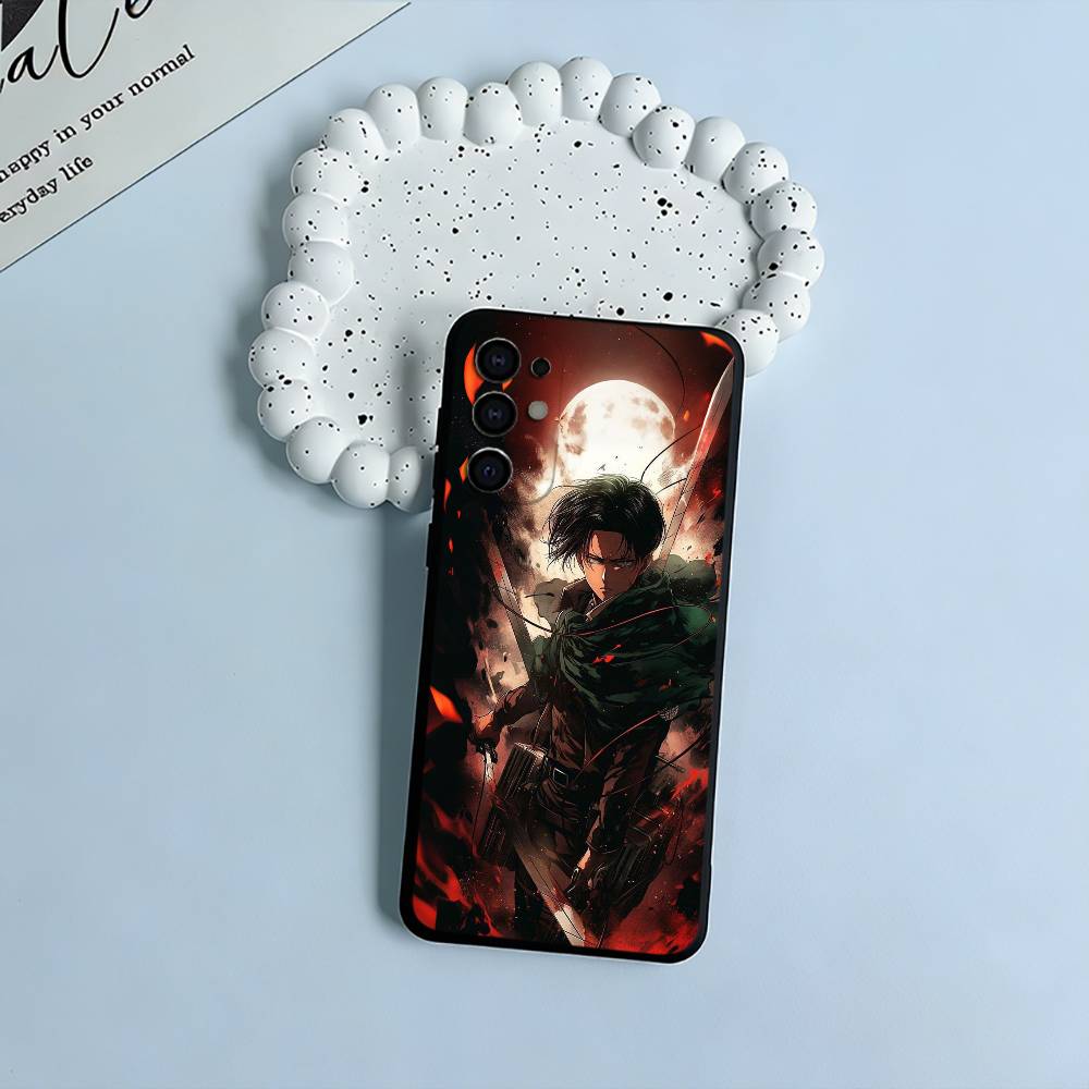 

A-ttack -on -Titan -Eren Y-Yeager Phone Case For Samsung S25,S24,S21,S22,S23,S30,Ultra,S20,Plus,Fe,Lite,Black Soft Silicone Samsung S23plus5G