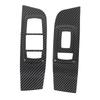 Window Control Switch Panel Trim Carbon Fiber Color Decorative Window Switch Panel for Cars
