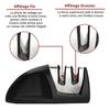 Kitchen Sharpener - Hanmir - 2 In 1 - Stainless Steel - Non-slip Base