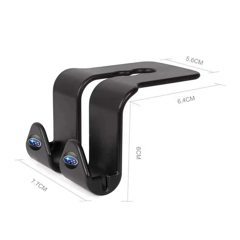 For Subaru STI XV WRC WRX BRZ FORESTER IMPREZA LEGACY OUTBACK ABS Car Seat Back Duoble Hooks Auto Interior Storage Hanger X7