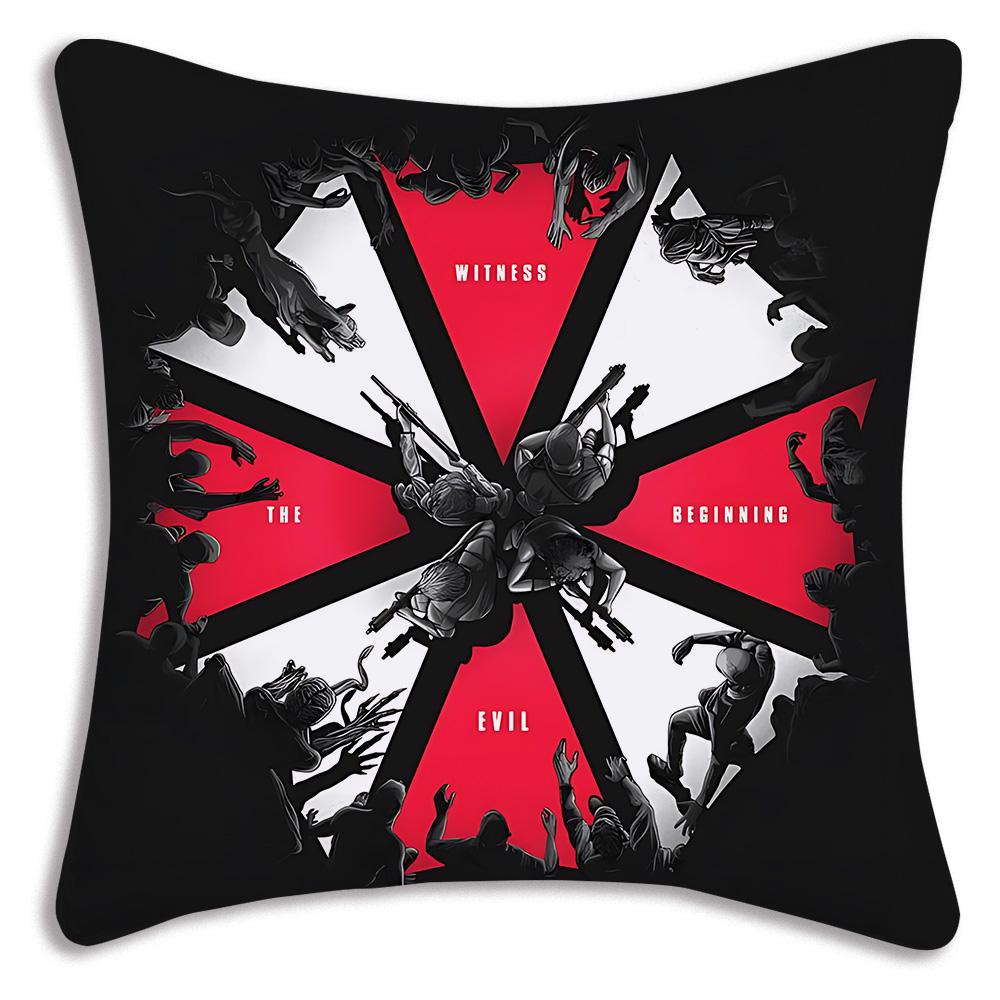 Hot Luxury Umbrella Corporation Pillow Covers Cartoon Sofa Decorative Home Doublesided Printing Short Plush Cute Cushion Cover