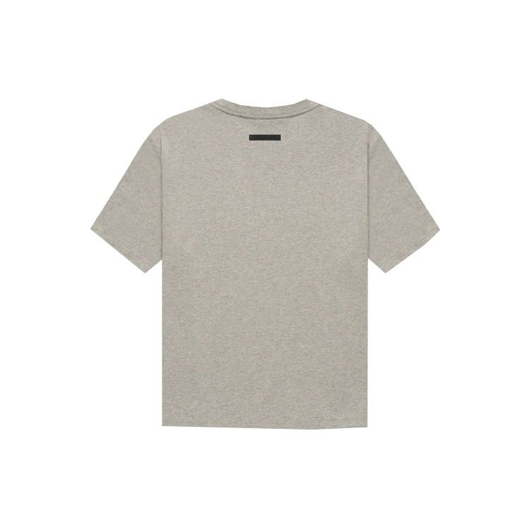 Fear of God Essentials Kurzarm T-Shirt FW21 Unisex Oberteile Dunkelheide-Haferflocken FOG-FW21-222