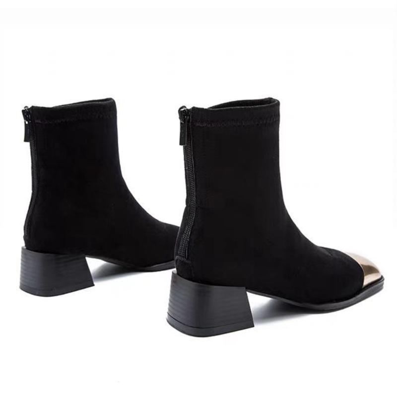 Fashion Chunky Heel Women's Ankle Boots Lightweight Office Booties New Rock Goth Y2k Hot Trend 2025 Autumn Fashion In Female Short Shoes