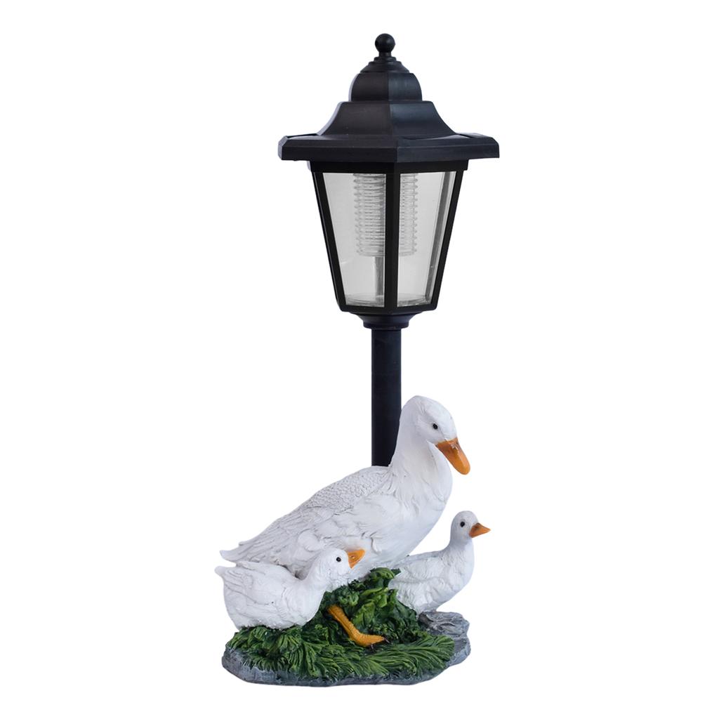 Garden Animal Statues Birthday Gifts for Women Mom with Solar Lantern Animal Figurines for Patio Lawn Yard Porch Pond Decoration