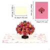 Butterfly Tree 3D Greeting Card Four Color Printing Colorful 15x20cm Handcrafted for Anniversary