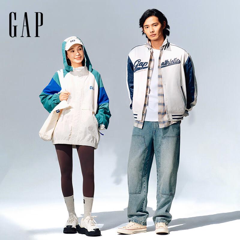 

Gap Men s 2025 Spring Logo Colorblock Baseball Jacket M